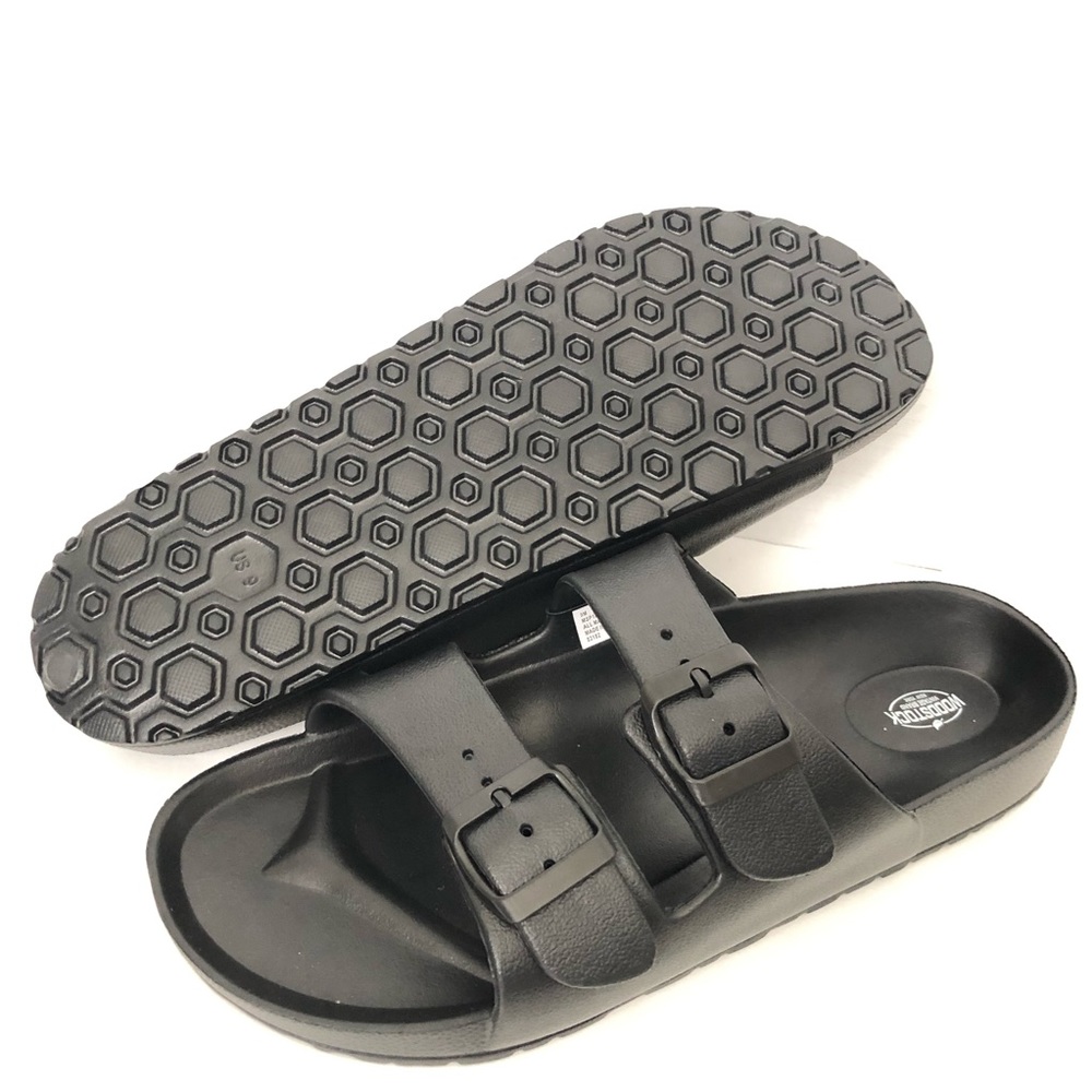 Black Woodstock sandals